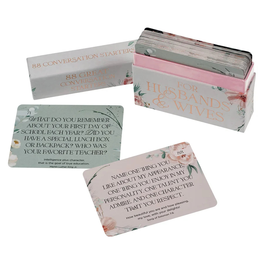 For Husband & Wives 88 Conversation Starters Boxed Cards