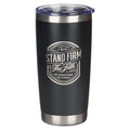 Travel Mug - Stand Firm in the Faith (Stainless Steel, Black)