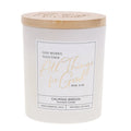 God Works Together All Things for Good Calming Breeze Scented Candle with Bamboo Lid