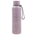 With God All Things Are Possible Pink Stainless Steel Water Bottle