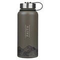 Faith Mountains Dark Brown Stainless Steel Water Bottle