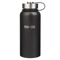 Man of God Black Stainless Steel Water Bottle