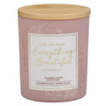 God Has Made Everything Beautiful Calming Lotus Scented Candle with Bamboo Lid