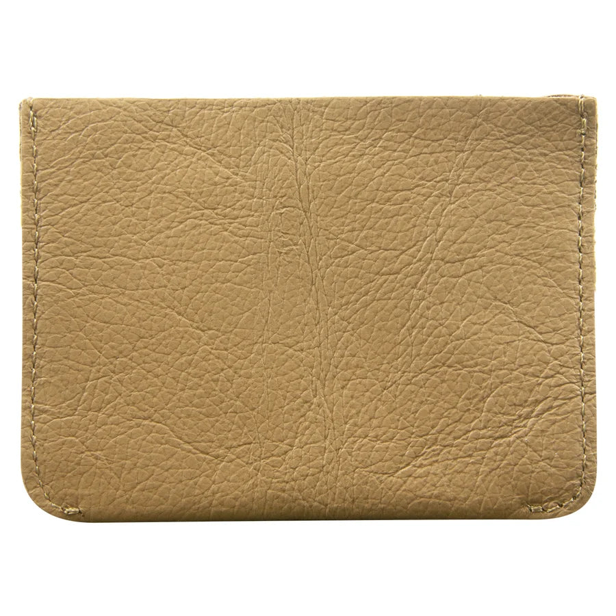 Genuine African Leather Tan Card Holder