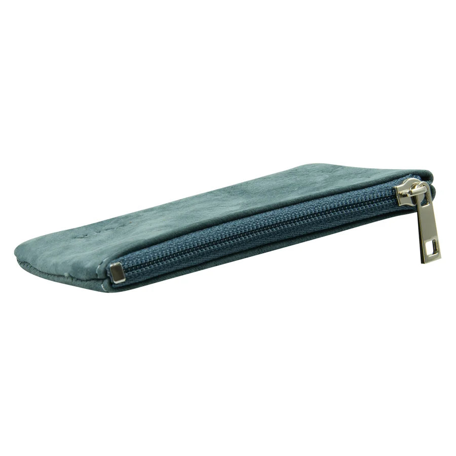 Genuine African Leather Midnight Blue Small Coin Purse