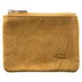 Genuine African Leather Tan Small Coin Purse