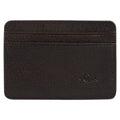 Genuine African Leather Dark Brown Card And ID Holder