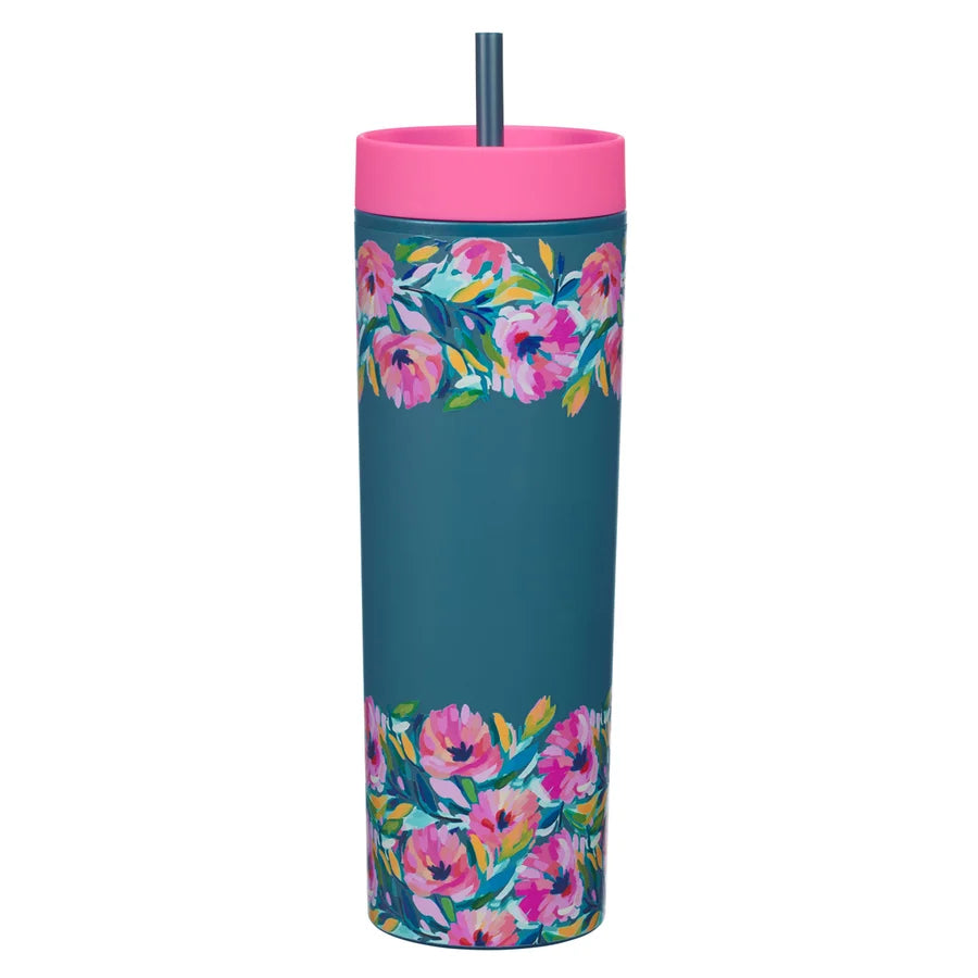 Be Still & Know Plastic Travel Tumbler with Straw