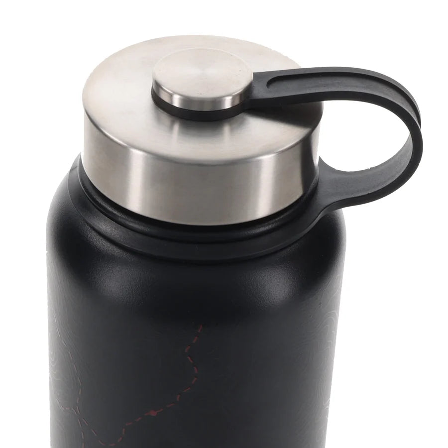 With God All Things Are Possible Black Stainless Steel Water Bottle