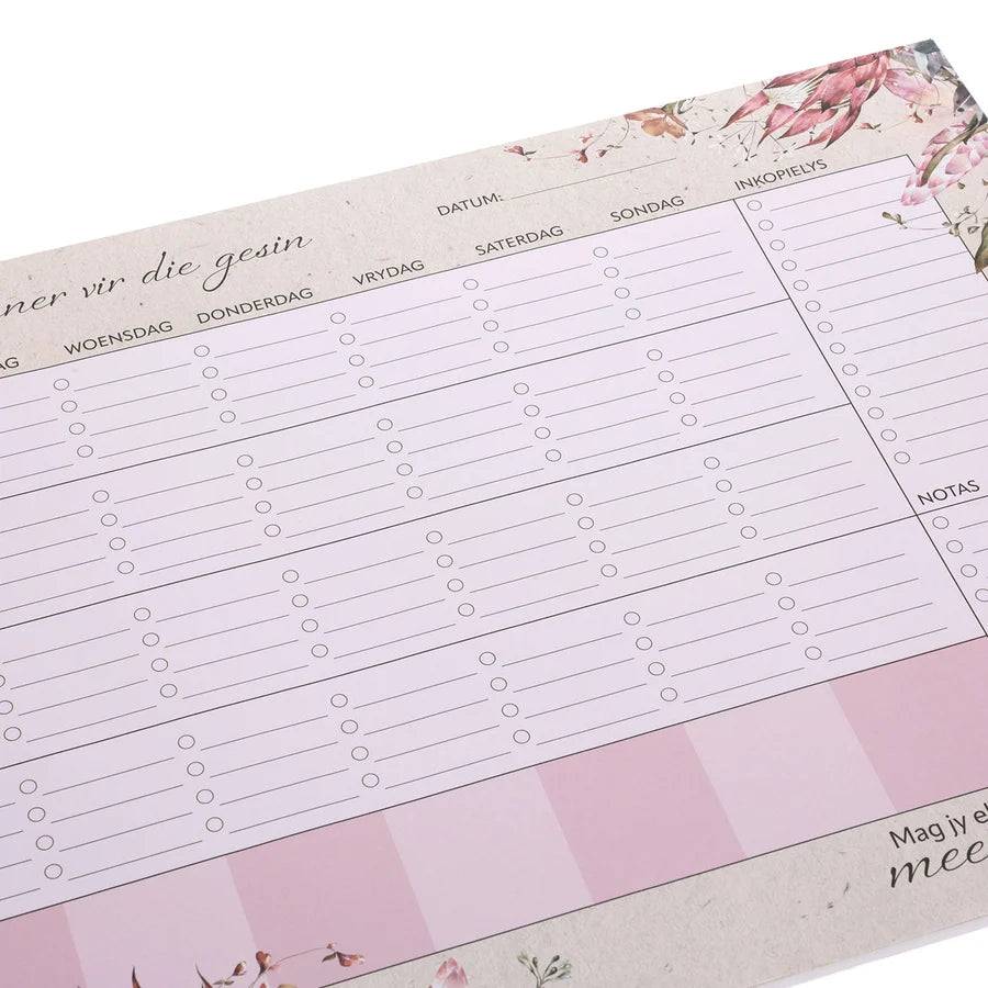 A3 Weekly Desk Planner - Mag Jy Elke Dag Genade Ontvang, Meer As Genoeg Afrikaans