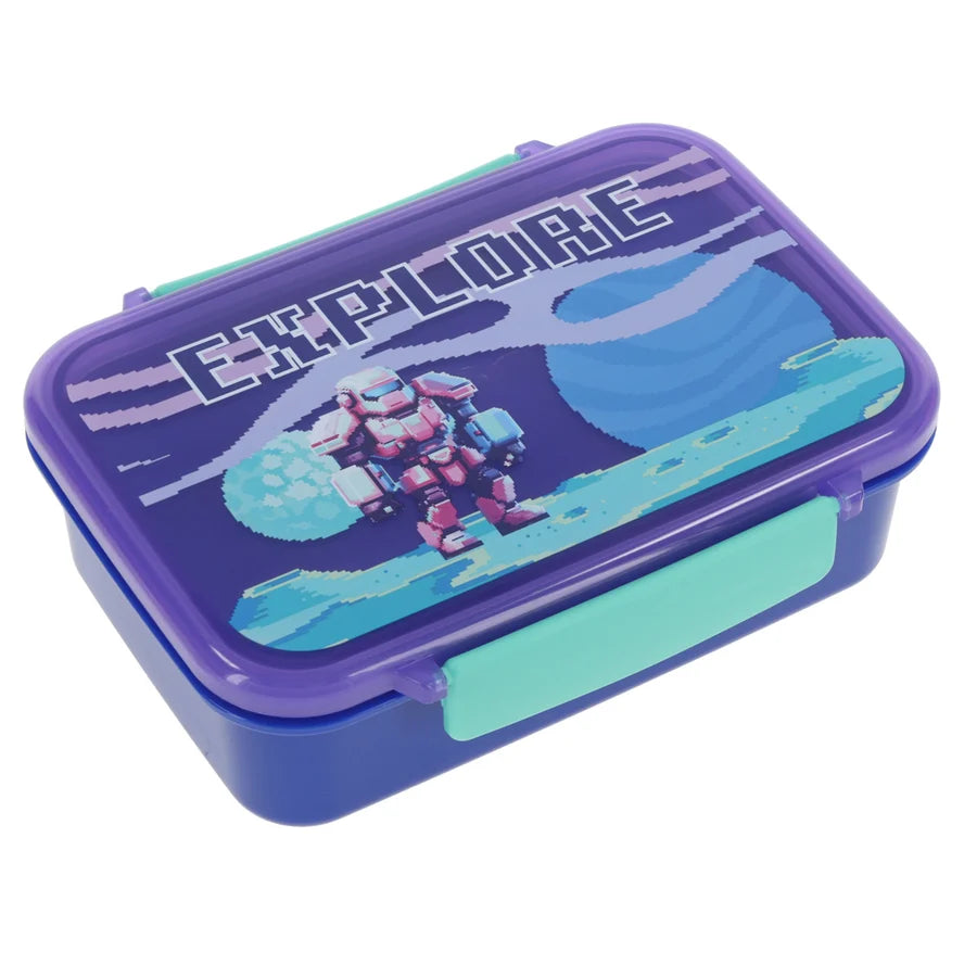 Explore Blue Plastic Lunch Box