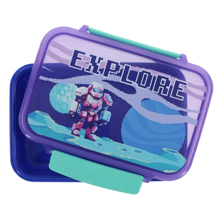 Explore Blue Plastic Lunch Box