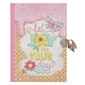 Let Joy Fill Your Day Hardcover Secret Diary with a Lock and Key