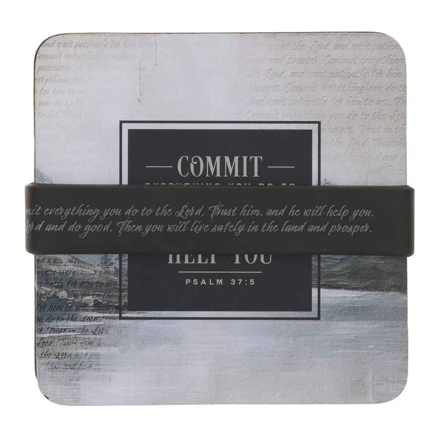 Be Still Four-Piece Coaster Set