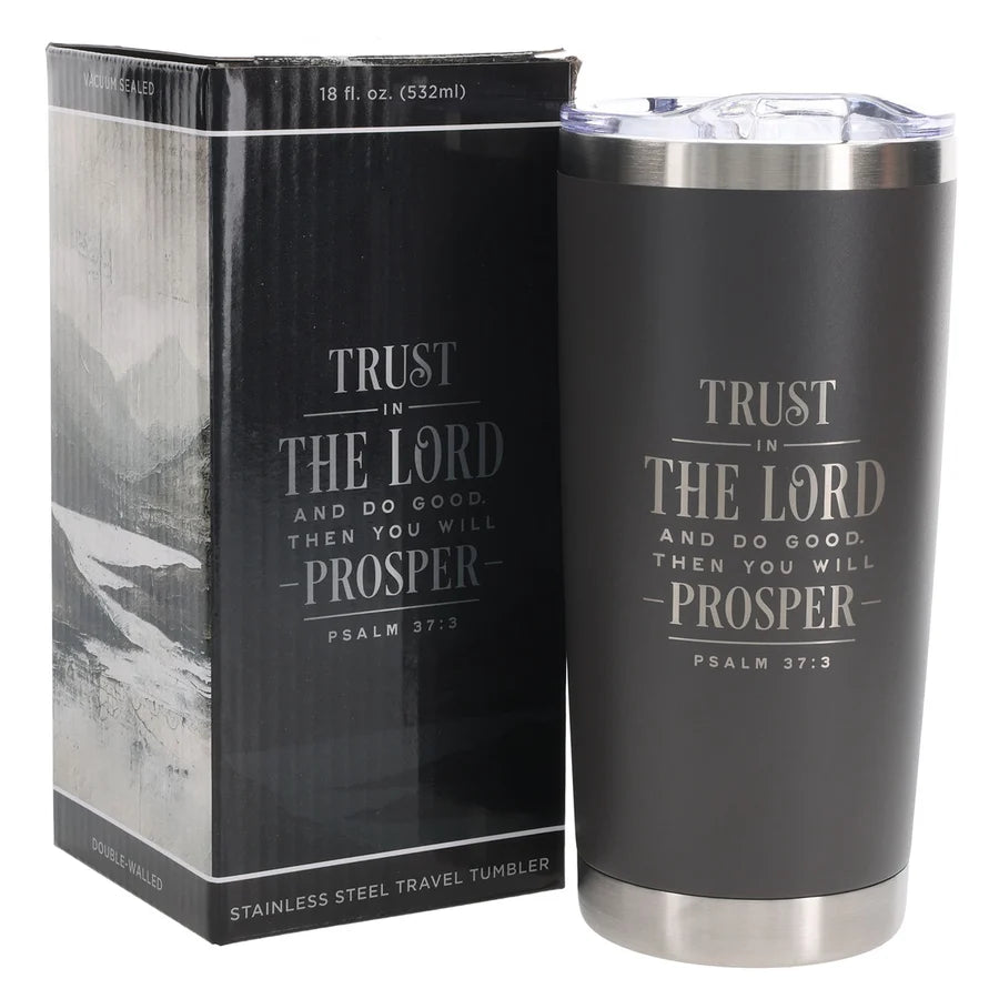 Travel Mug - Trust in the Lord and Do Good (Stainless Steel)