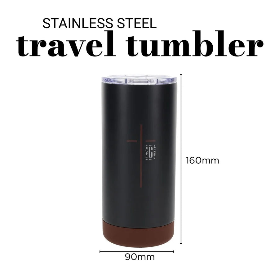 Travel Mug - Man of God (Stainless Steel, Black)