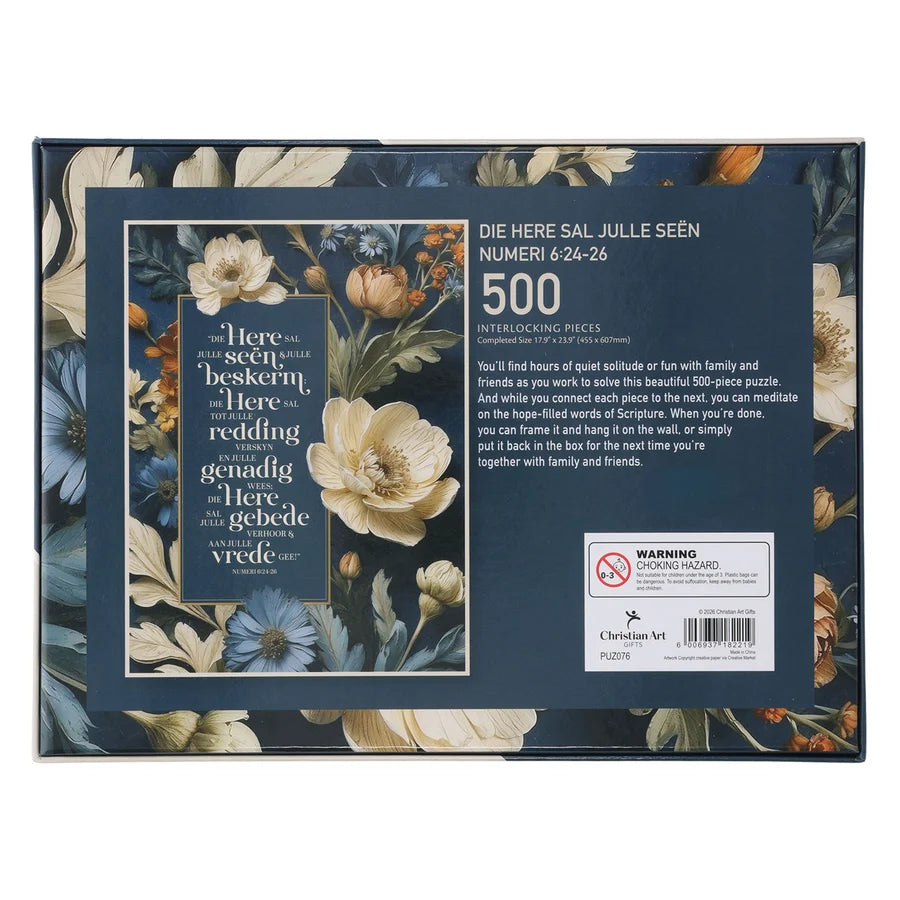 Die Here Sal Jou Seën Afrikaans 500-Piece Cardboard Puzzle