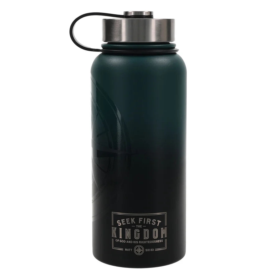 Seek First the Kingdom of God Stainless Steel Water Bottle