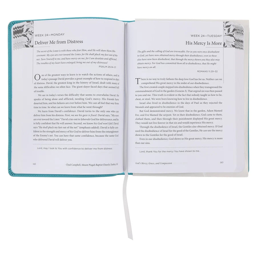 God's Mercy Grace and Compassion - MyDaily Devotional (Imitation Leather)