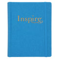 NLT Blue Faux Leather Hardcover Inspire Bible