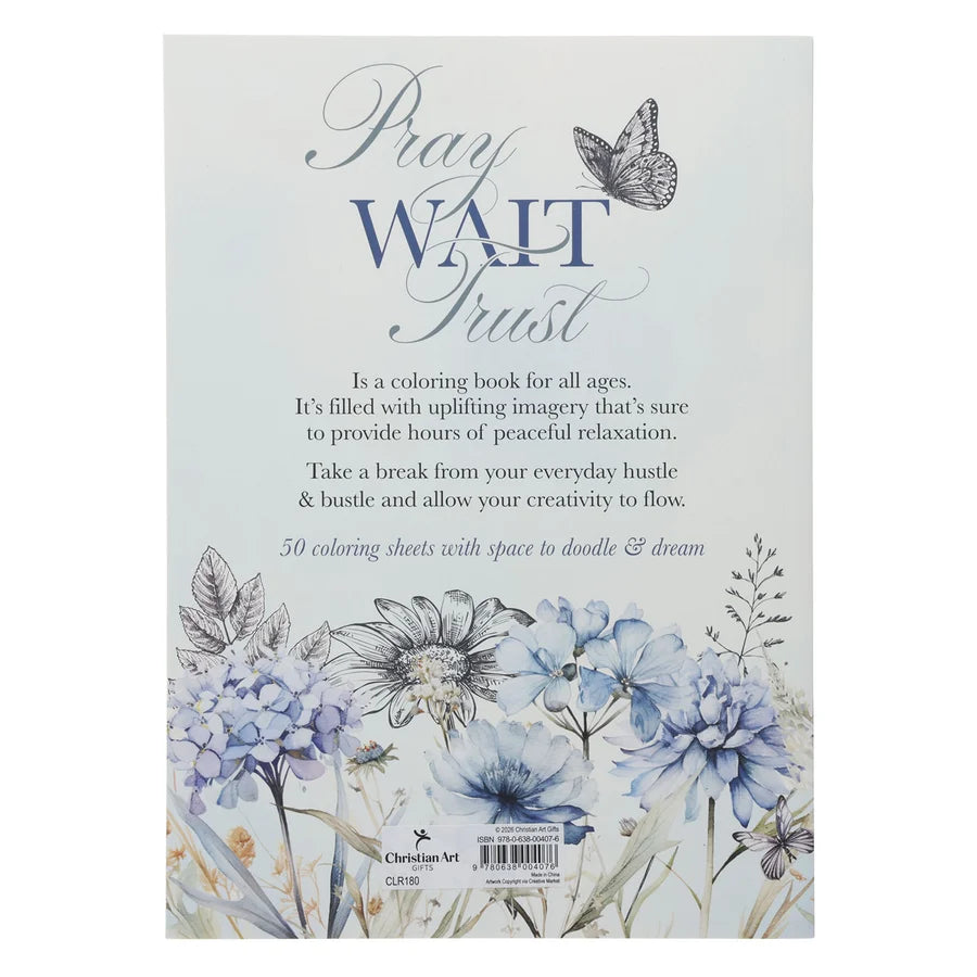 Pray Wait Trust Coloring Book (Paperback)