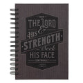 Seek the Lord & His Strength, Seek His Face Continually Hardcover Wirebound Journal