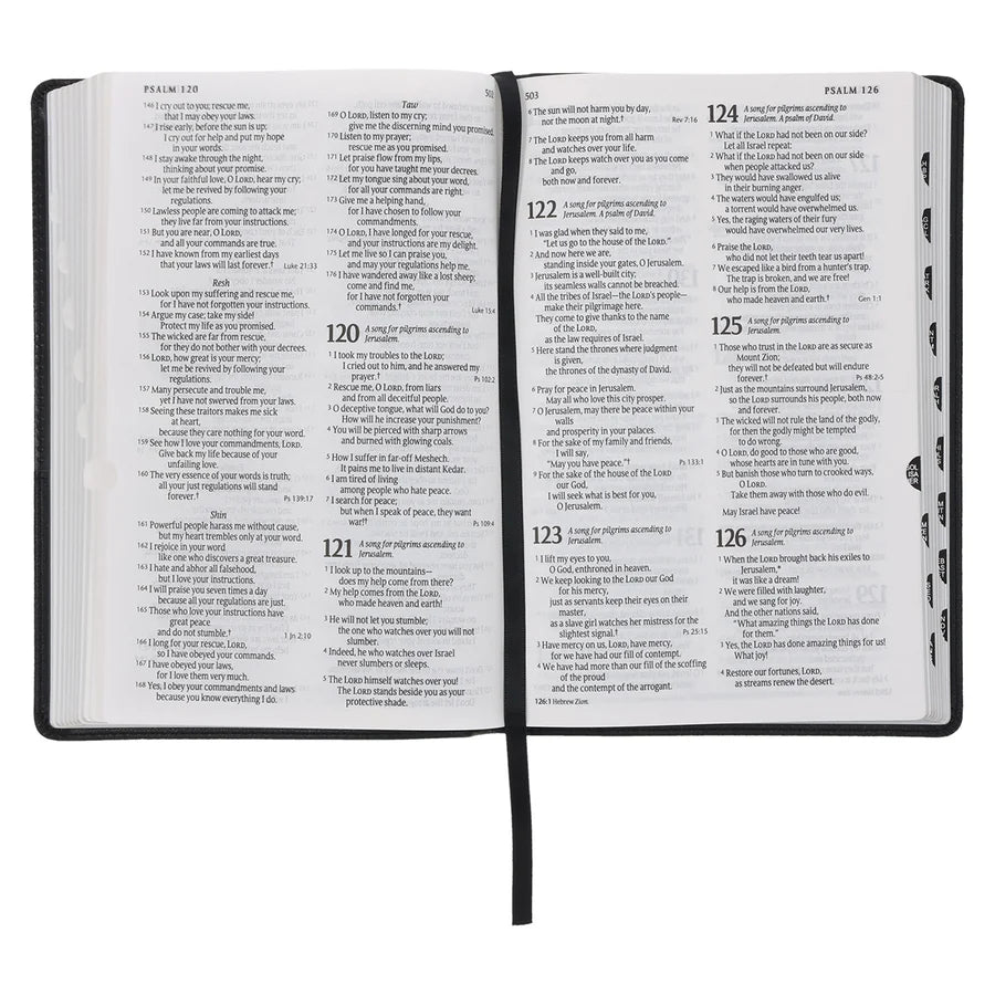 NLT Black Faux Leather Standard Bible
