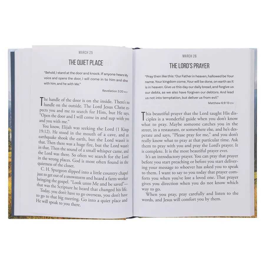 Firm Faith Large Print: 366 Devotions on Following Jesus and Living Life to the Full HC