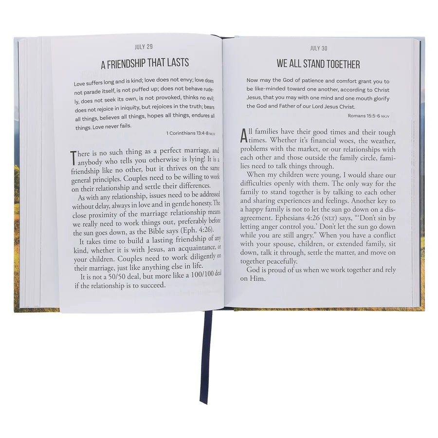 Firm Faith Large Print: 366 Devotions on Following Jesus and Living Life to the Full HC