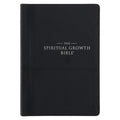 NLT Black Faux Leather Spiritual Growth Bible