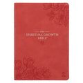NLT Coral Faux Leather Spiritual Growth Bible