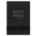 NLT Black Faux Leather Compact Bible