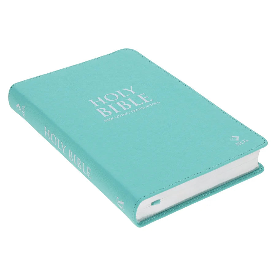 NLT Aquamarine Genuine Leather Flexcover Standard Bible