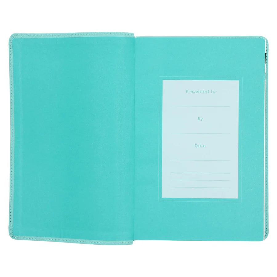 NLT Aquamarine Genuine Leather Flexcover Standard Bible