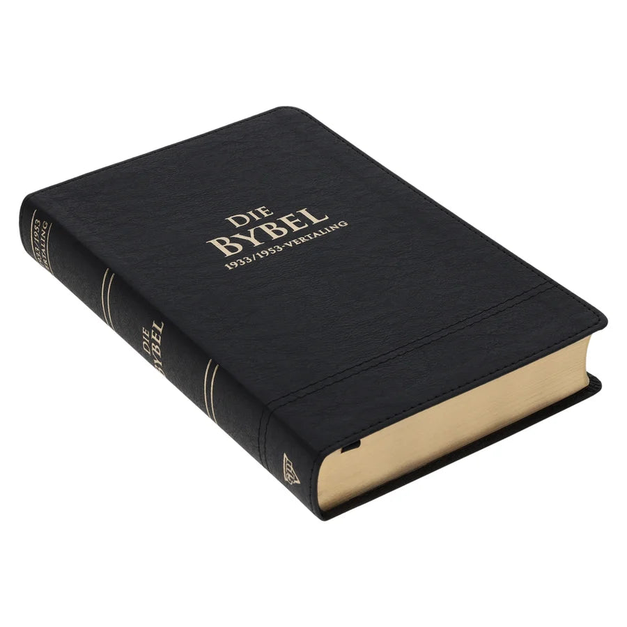 Afrikaans 1933/1953 Vertaling Swart Kunsleer Bybel