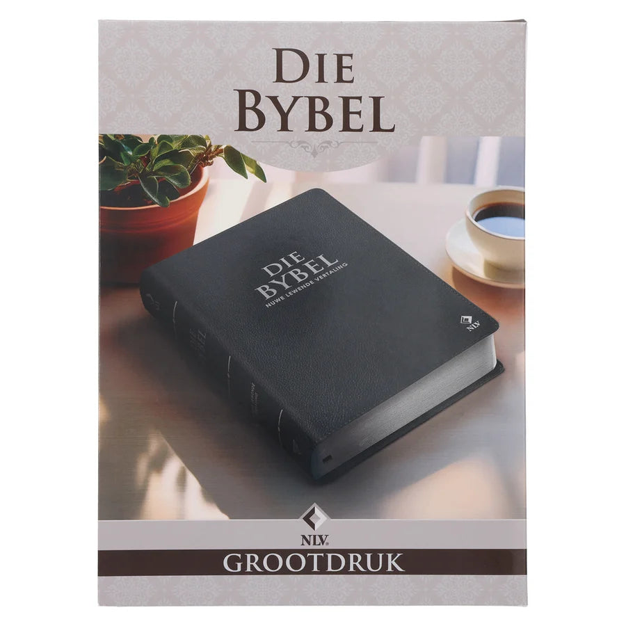 NLV Steenkool Egte Leer Grootdruk Bybel