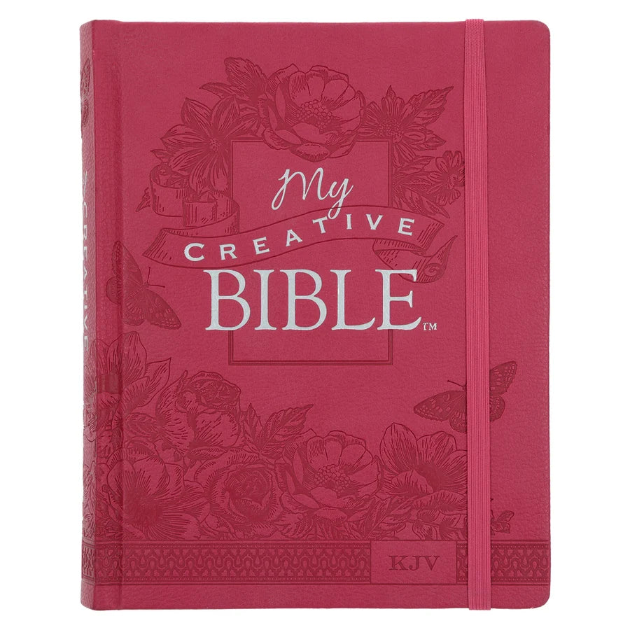 KJV Pink Faux Leather Hardcover My Creative Bible