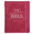 KJV Pink Faux Leather Hardcover My Creative Bible