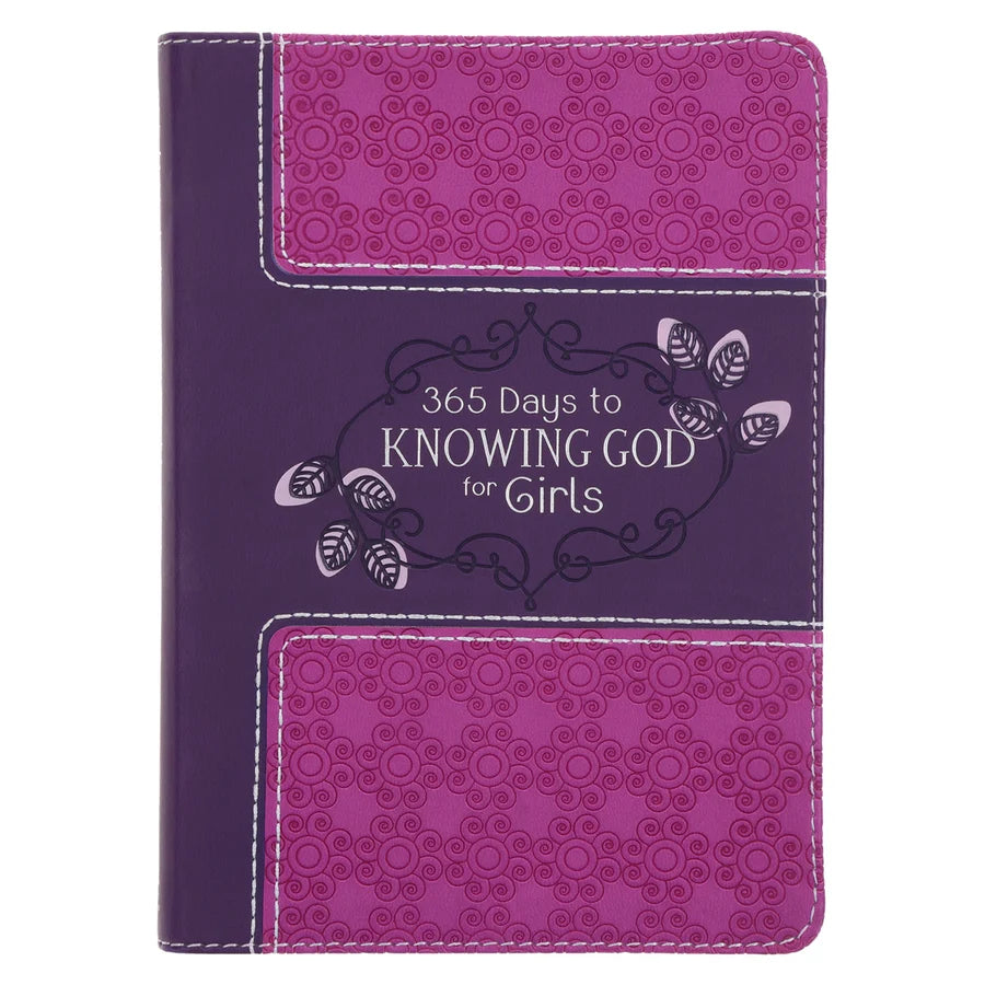 365 Days To Knowing God For Girls Faux Leather