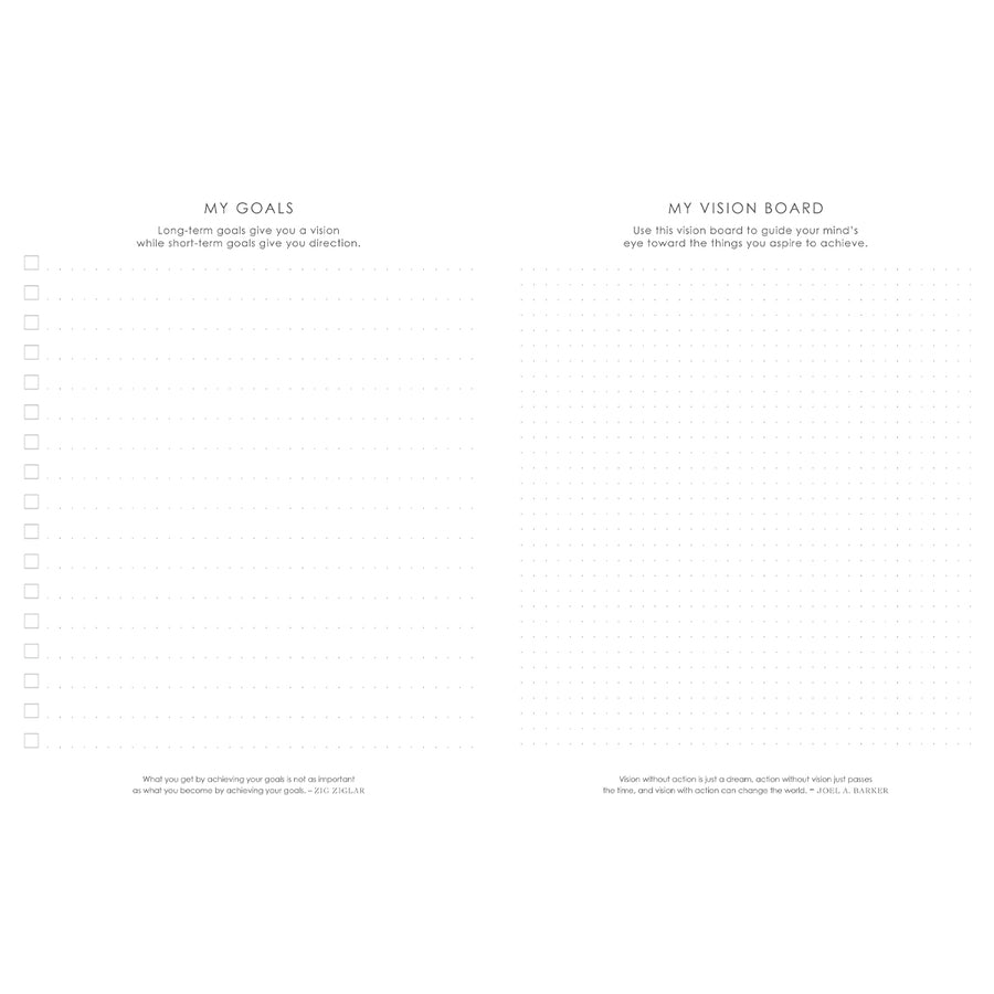 Baxter Undated Planner A4 Grey (Durable Synthetic Fibre Flexcover)