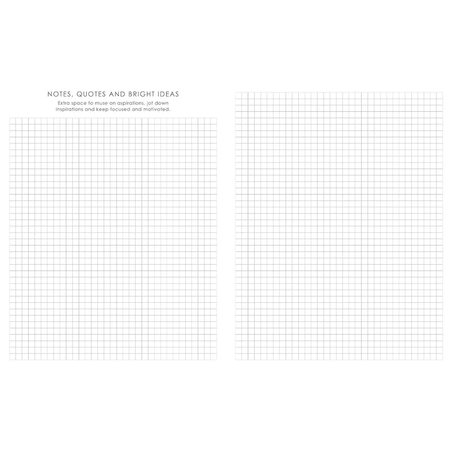 Baxter Undated Planner A4 Grey (Durable Synthetic Fibre Flexcover)