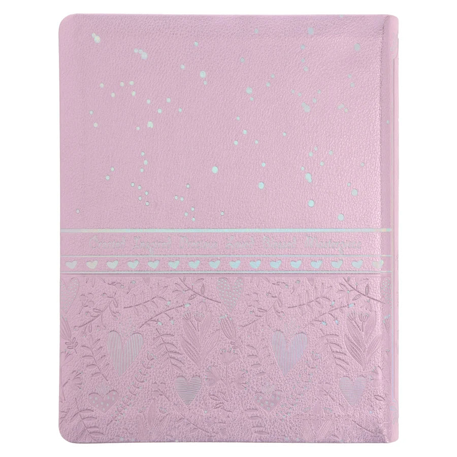 NLT Pink Hardcover Faux Leather Inspire Bible For Girls
