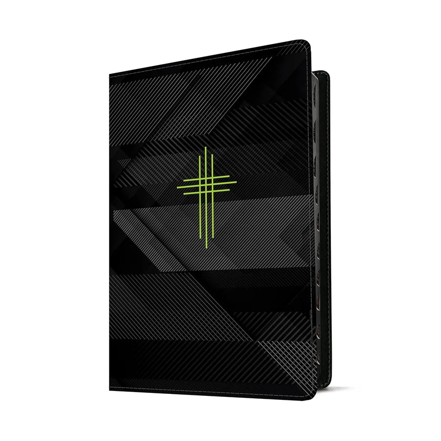 NLT Boys Life Application Study Bible, Indexed, TuTone, Neon / Black (Imitation Leather)