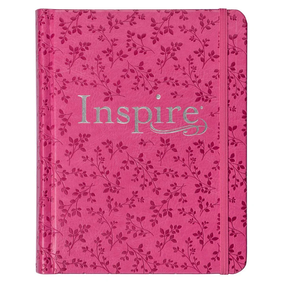 NLT Pink Peony Faux Leather Inspire Filament Bible
