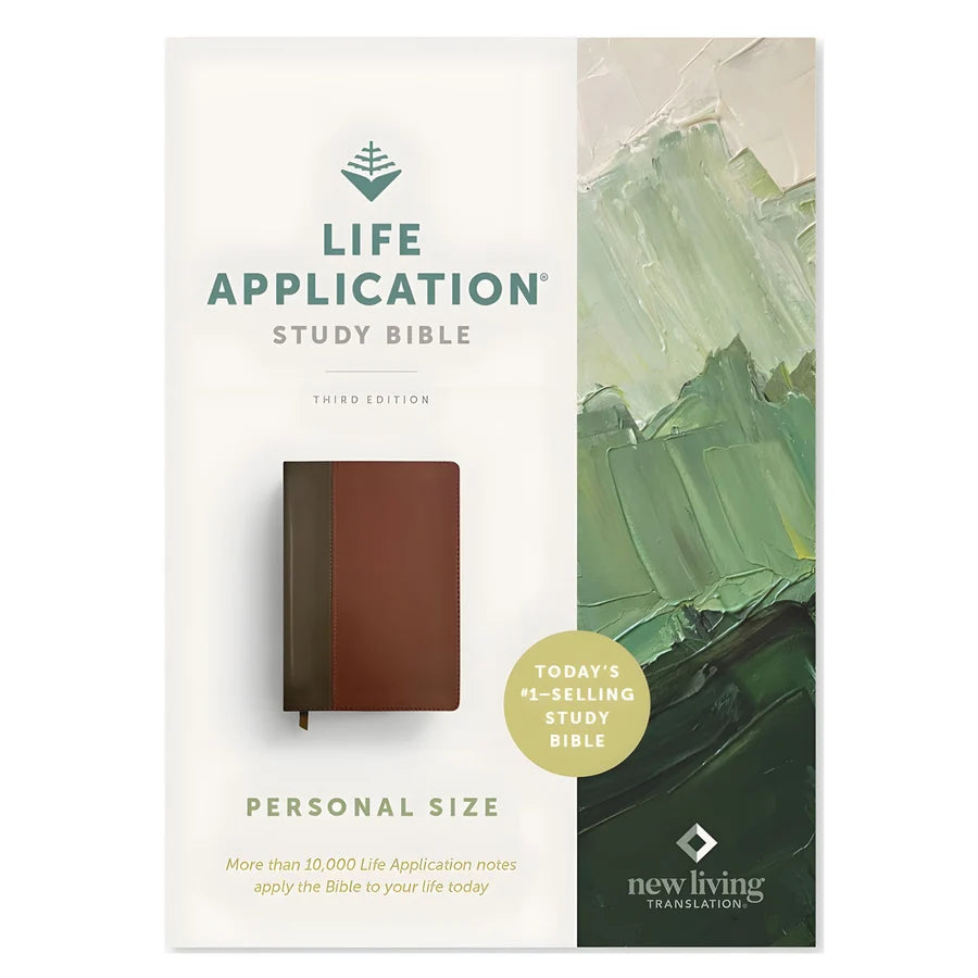 NLT Brown Imitation Leather Personal Size Life Application Study Bible Third Edition