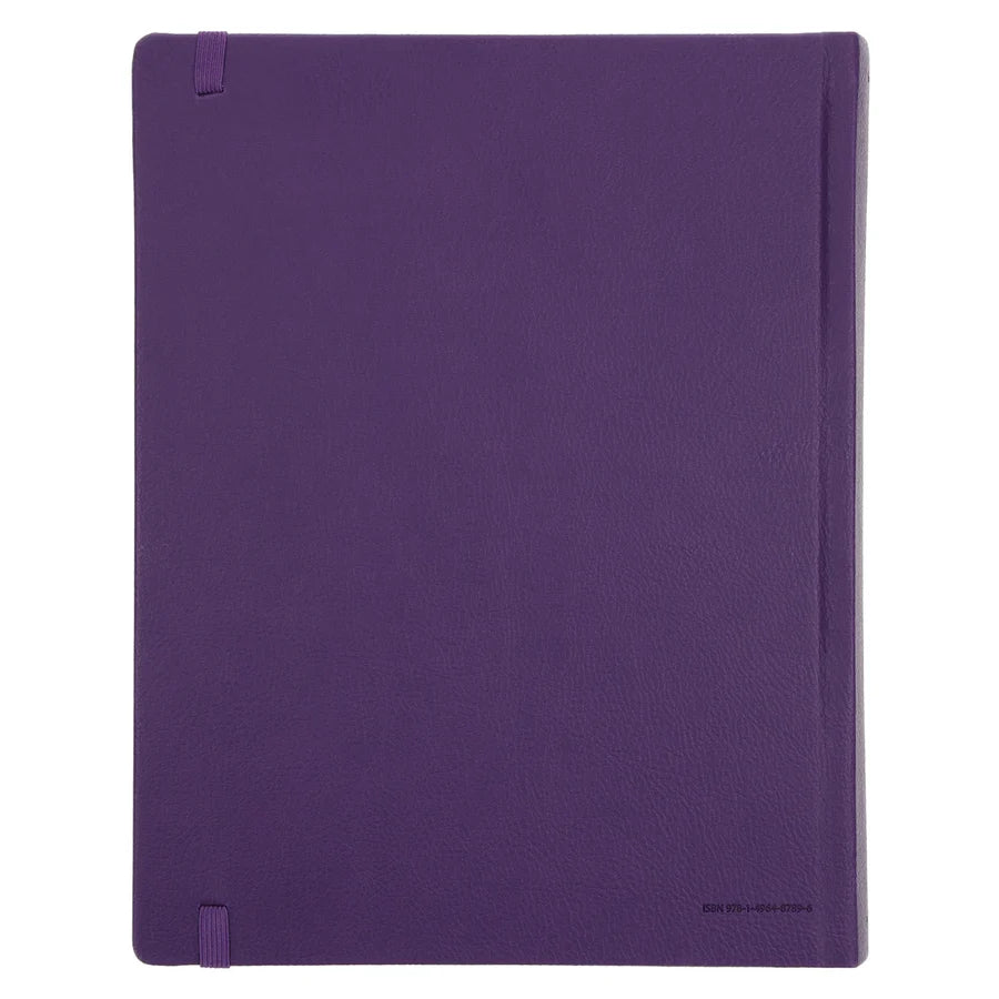 NLT Purple Faux Leather Hardcover Inspire Praise Filament Bible Large Print