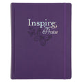 NLT Purple Faux Leather Hardcover Inspire Praise Filament Bible Large Print