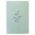 NLT Baby Blue Blossoms Imitation Leather with Zip Filament Thinline Ref Large Print Red Letter