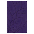 NLT Purple Petals Imitation Leather Filament Premium Gift Bible