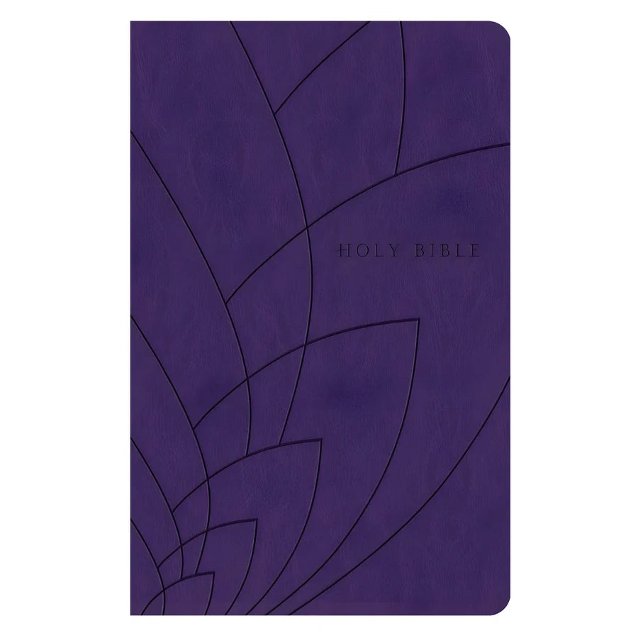 NLT Purple Petals Imitation Leather Filament Premium Gift Bible